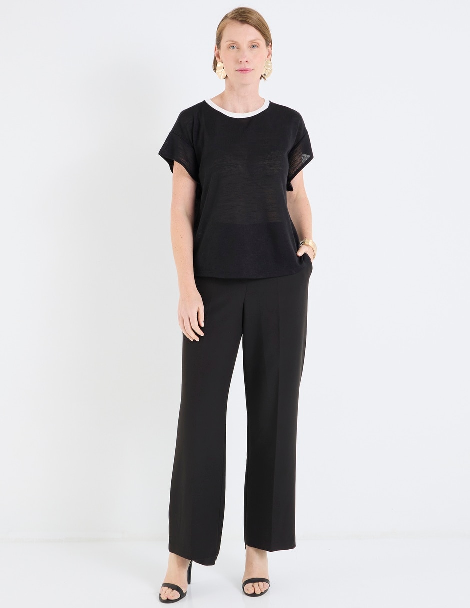 Blusa Damaia Atelier manga corta para mujer