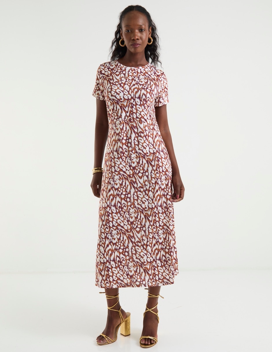 Vestido midi casual para mujer Vestido midi casual para mujer