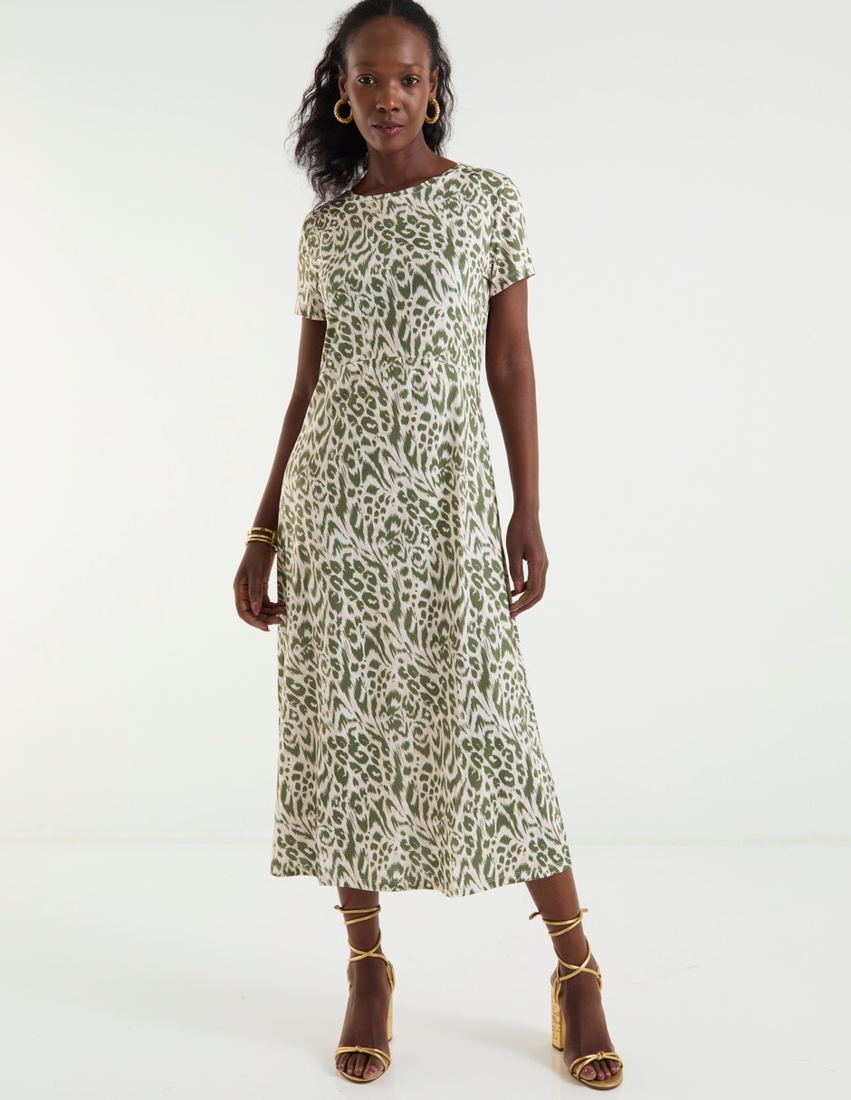 Vestido midi casual para mujer Vestido midi casual para mujer