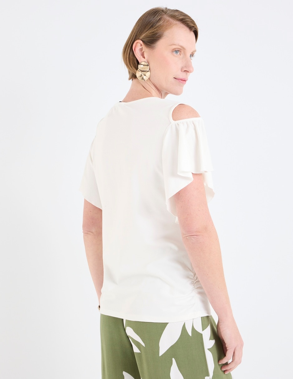 Blusa Damaia Atelier manga corta para mujer