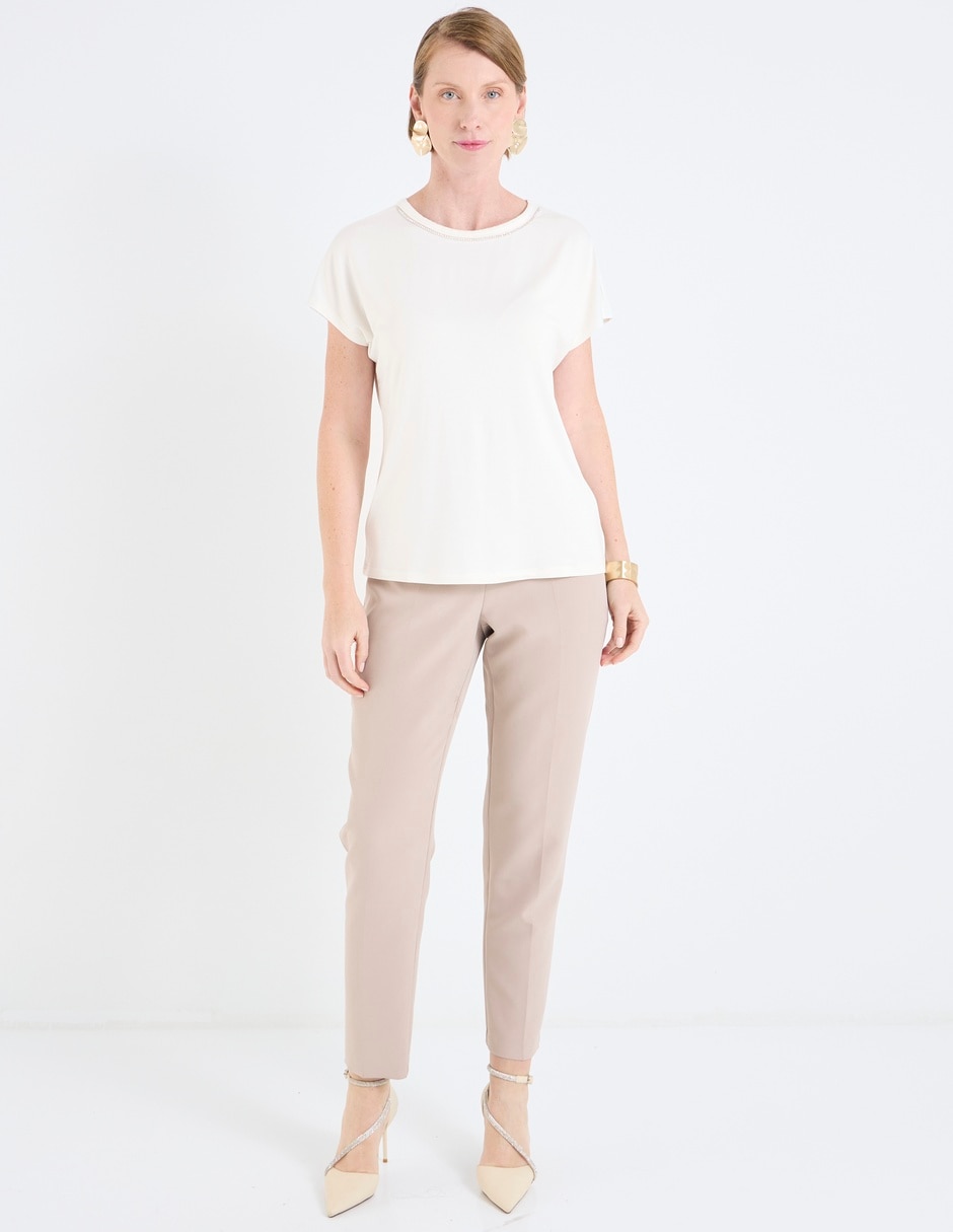 Blusa Damaia Atelier manga corta para mujer