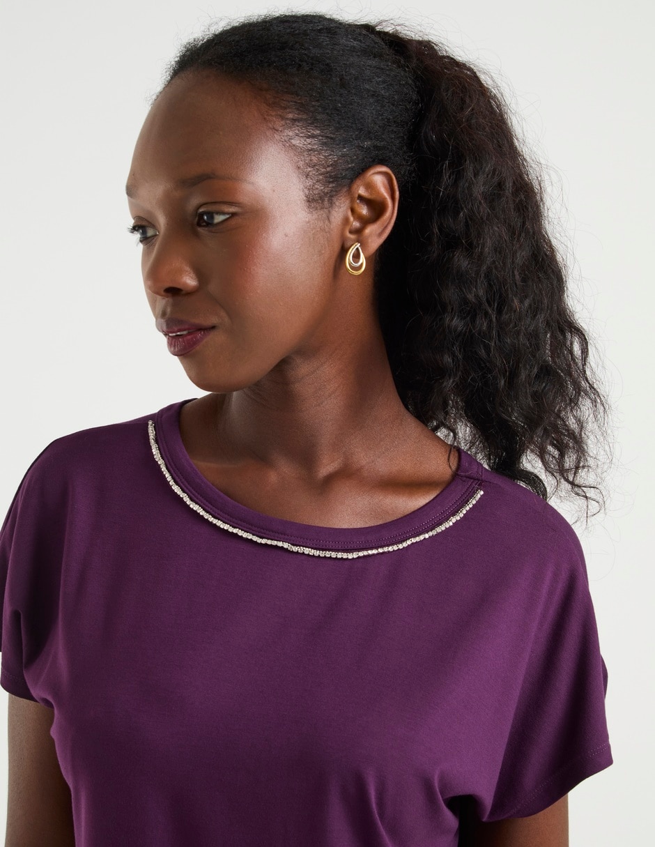 Blusa manga corta para mujer 4