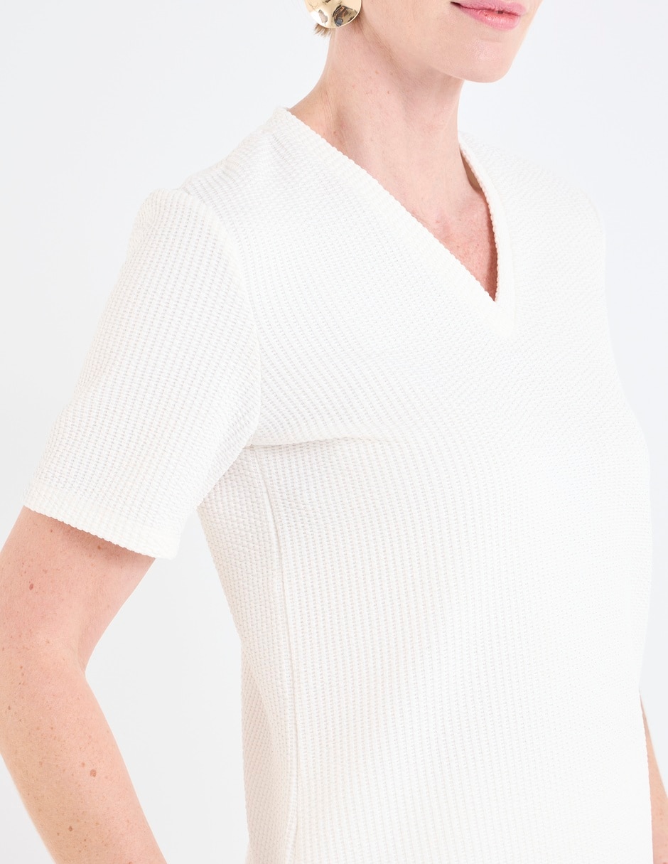 Blusa manga corta para mujer 4