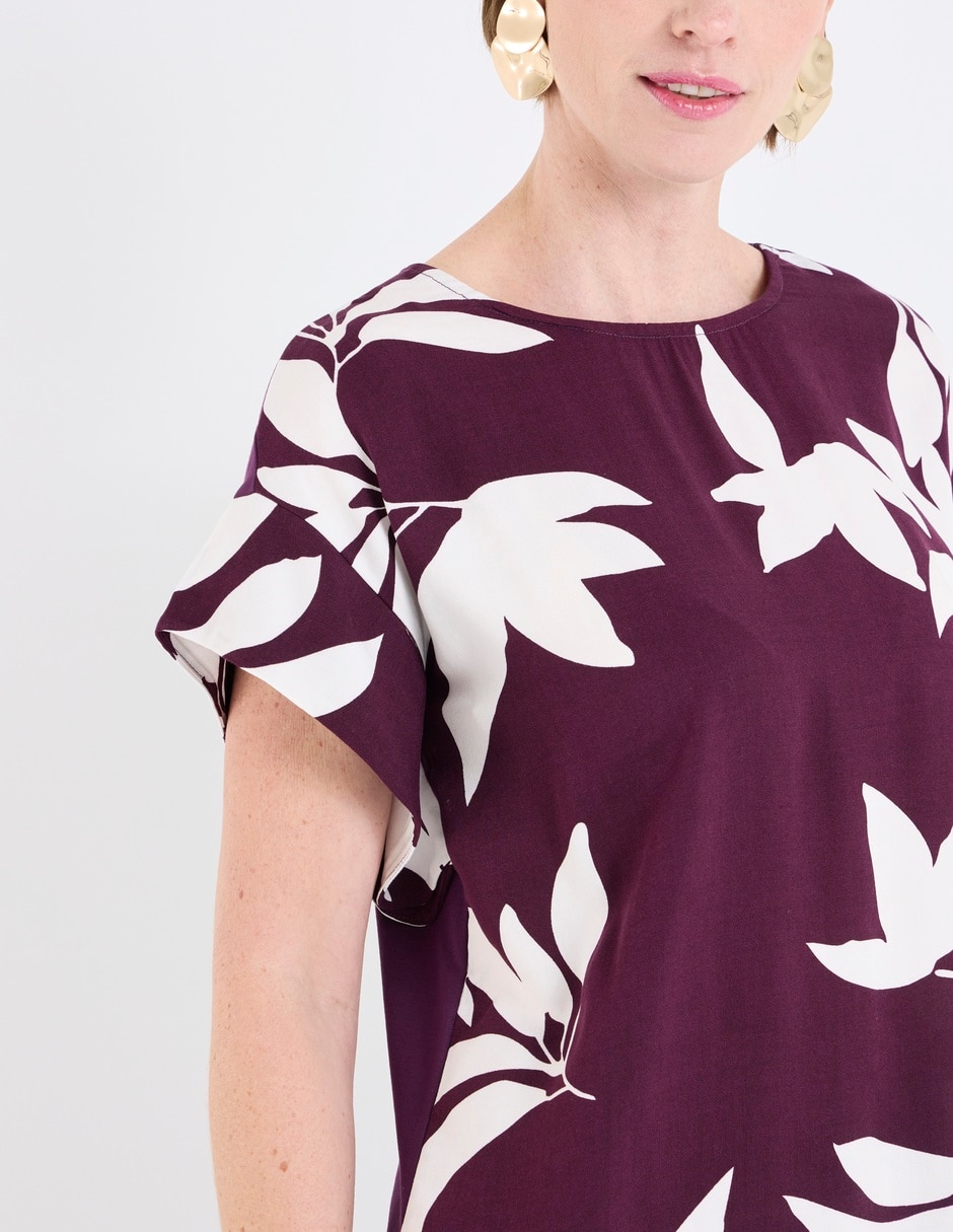 Blusa manga corta para mujer 4