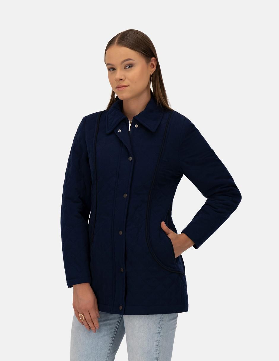 Chamarra acolchada impermeable para mujer