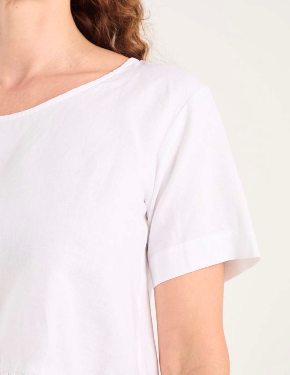 Blusa manga corta para mujer 4