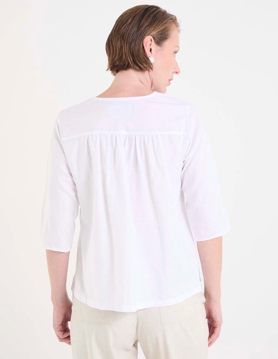 Blusa manga al codo para mujer 2