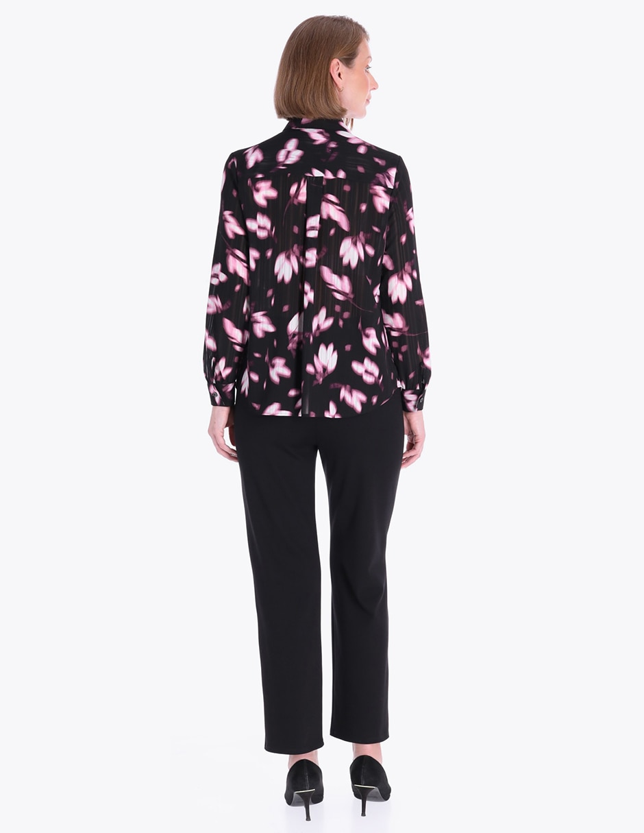Blusa camisera manga larga para mujer 2