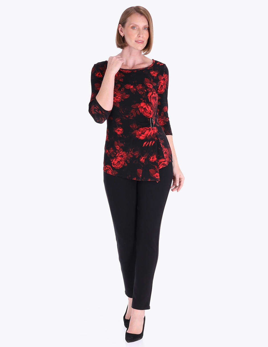 Blusa túnica manga 3/4 para mujer 3