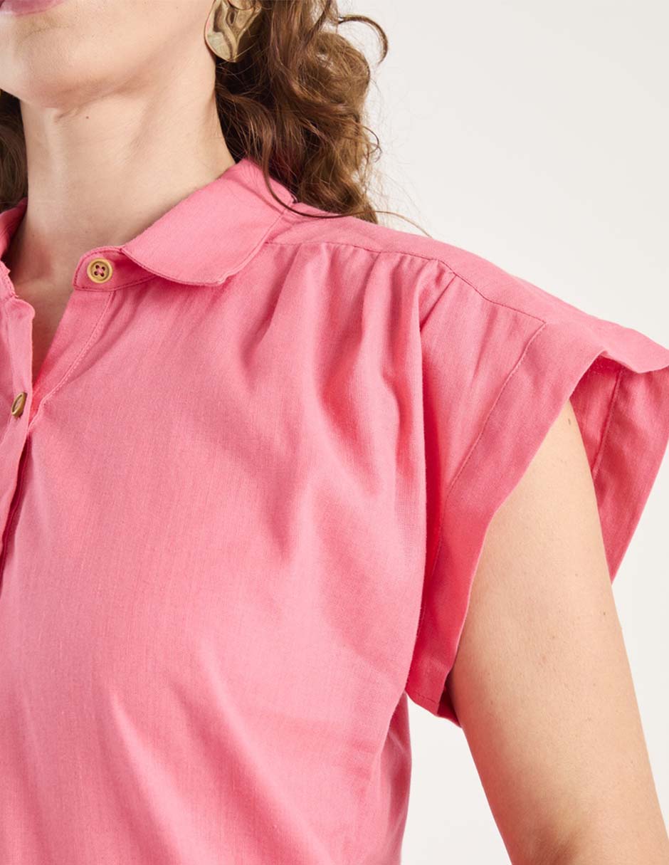 Blusa manga corta para mujer 4