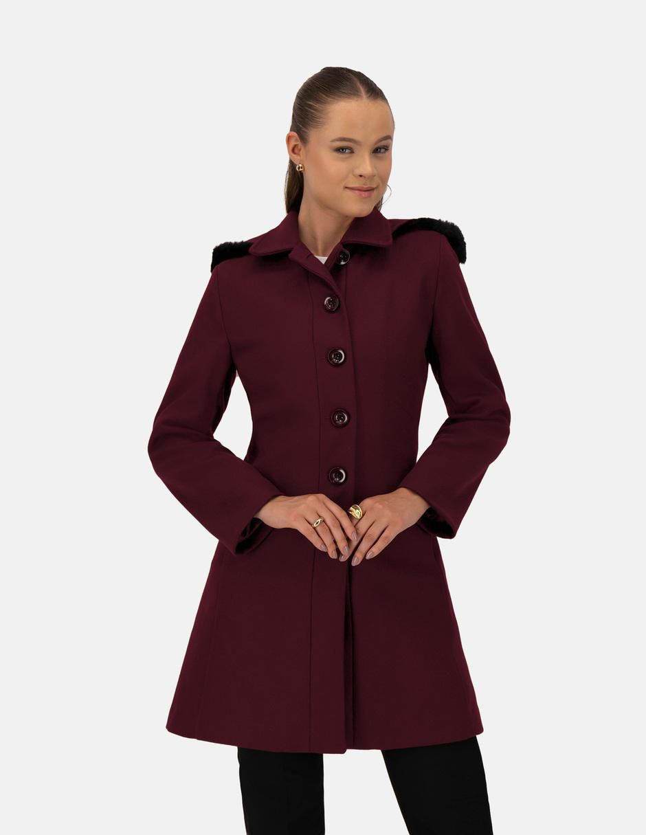 Abrigo de lana para mujer
