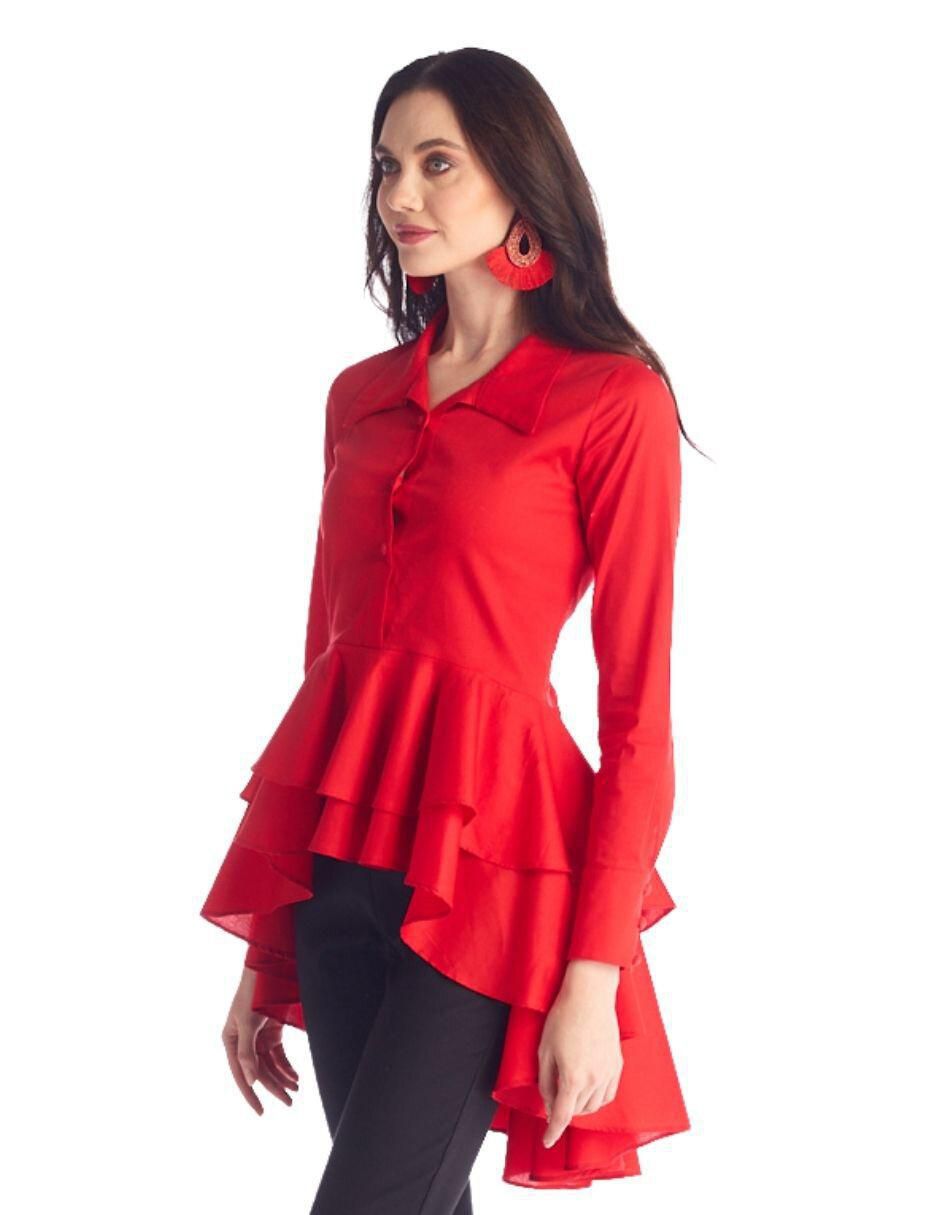 Blusa manga larga para mujer 4