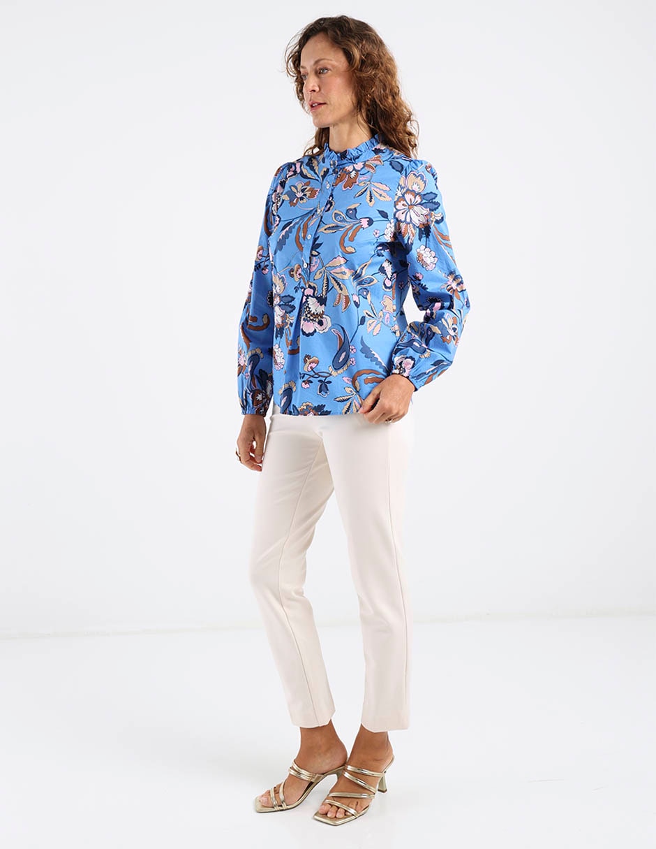 Pantalón capri slim para mujer