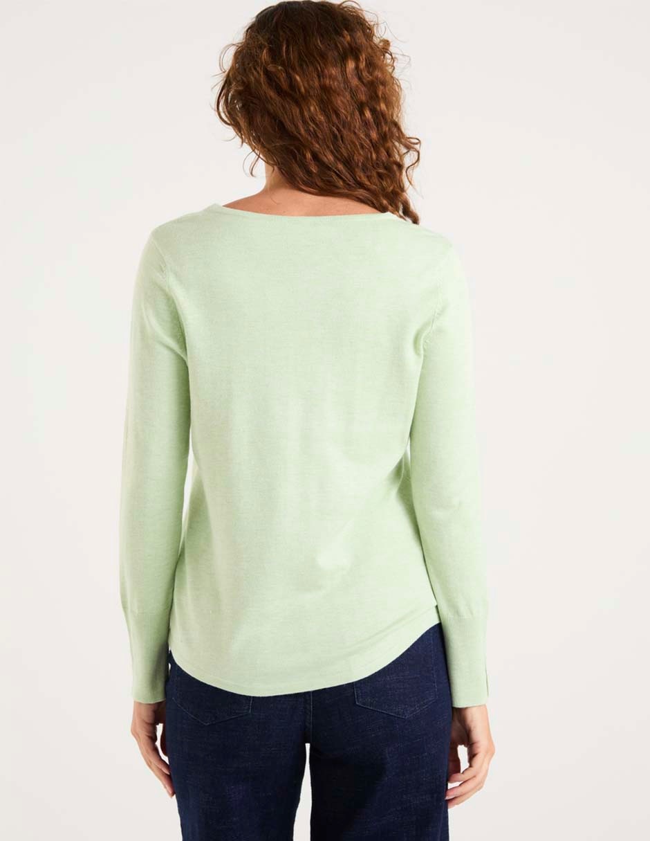 Suéter cuello v para mujer 2