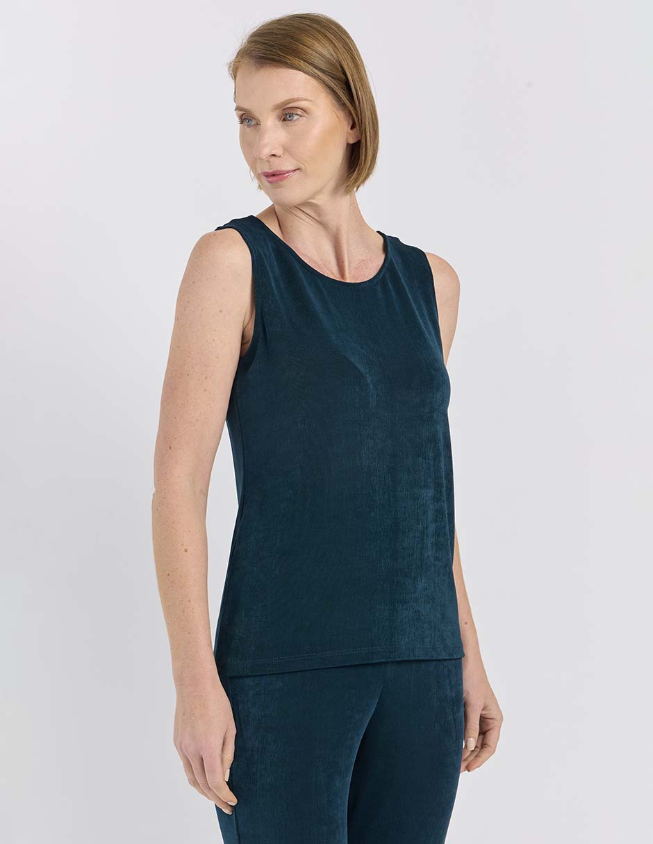 Top cuello redondo tirante ancho