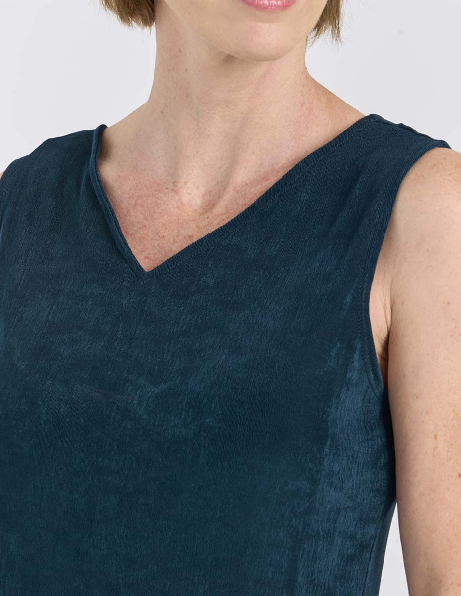 Top cuello redondo tirante ancho 4