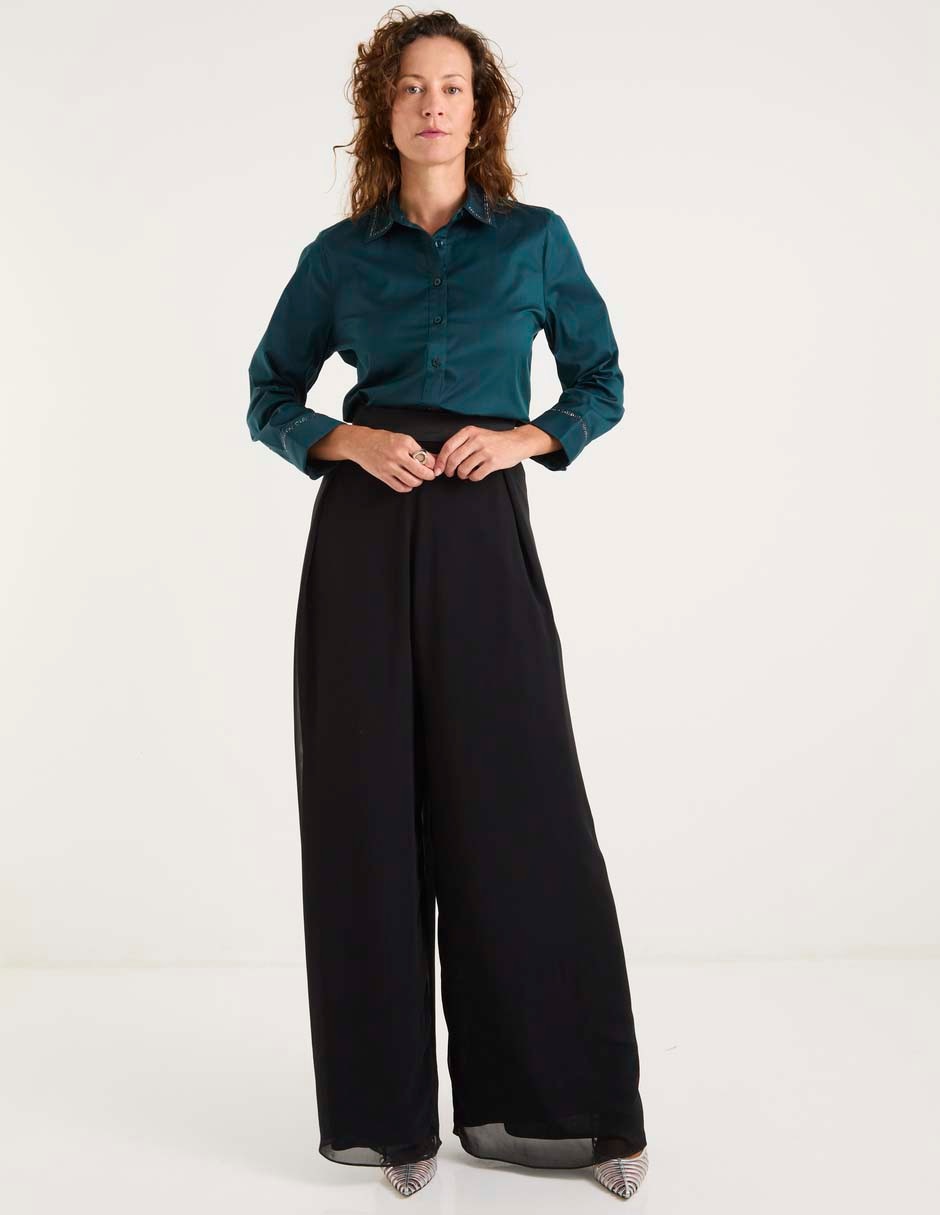 Blusa camisera manga larga para mujer 3