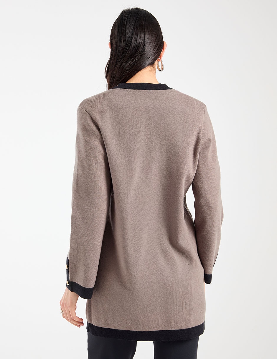 Suéter cuello V para mujer 6