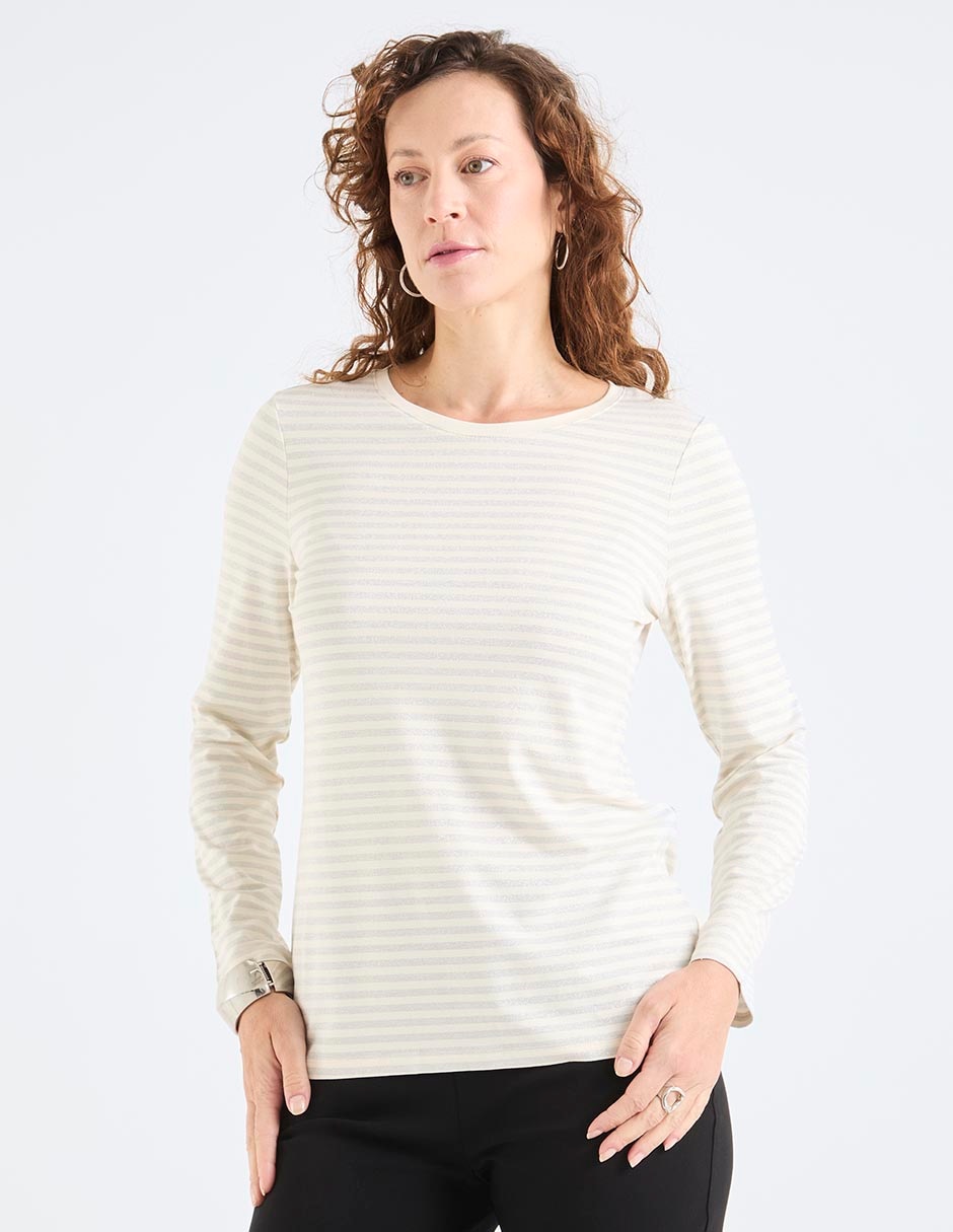 Blusa manga larga para mujer