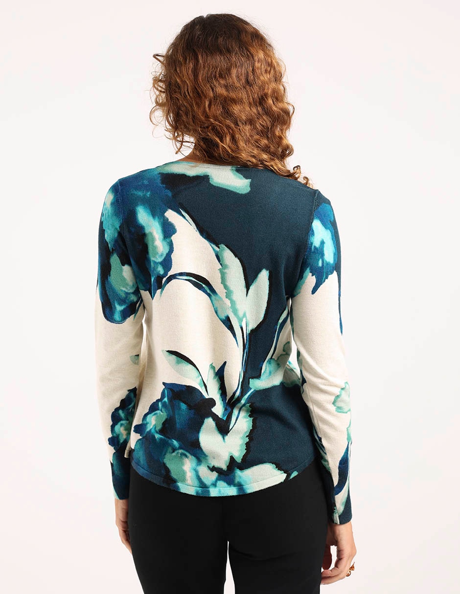Suéter cuello V para mujer 6