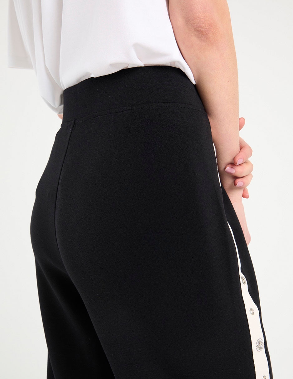 Pants straight con elástico para mujer 5