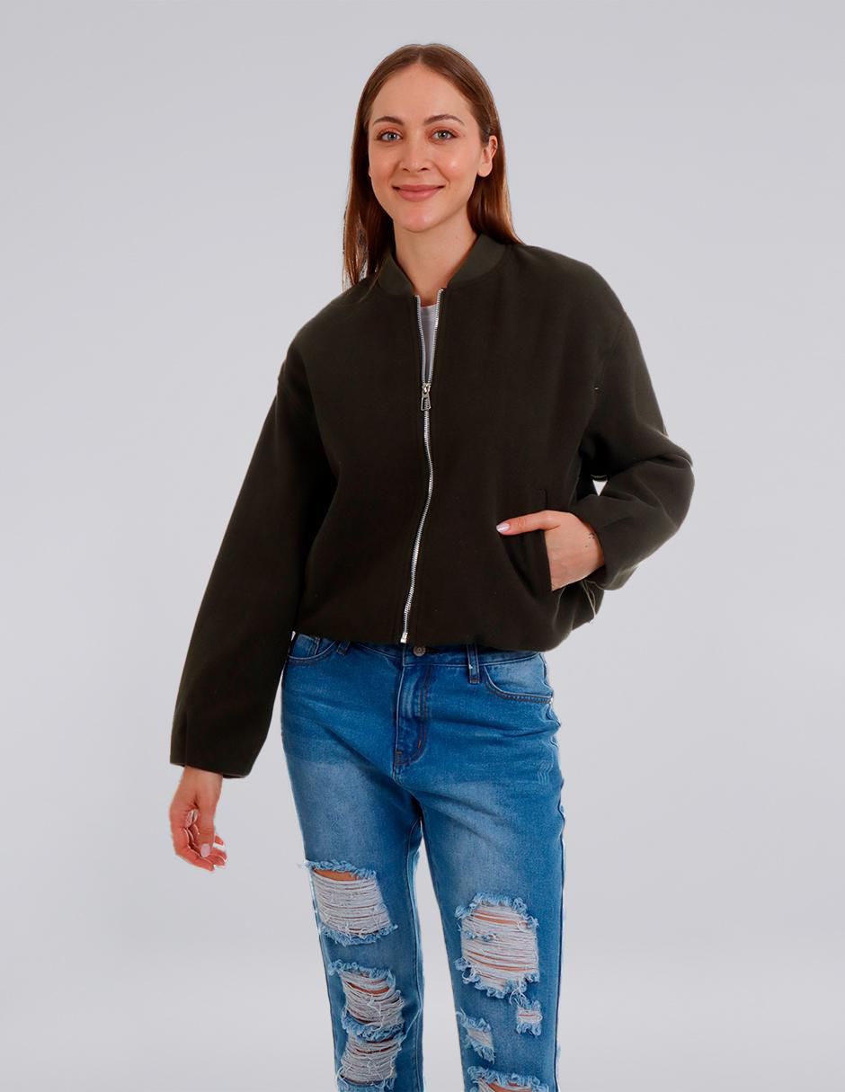 Chamarra casual impermeable para mujer