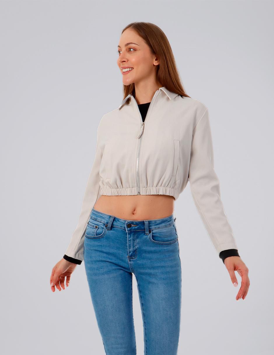 Chamarra casual impermeable para mujer