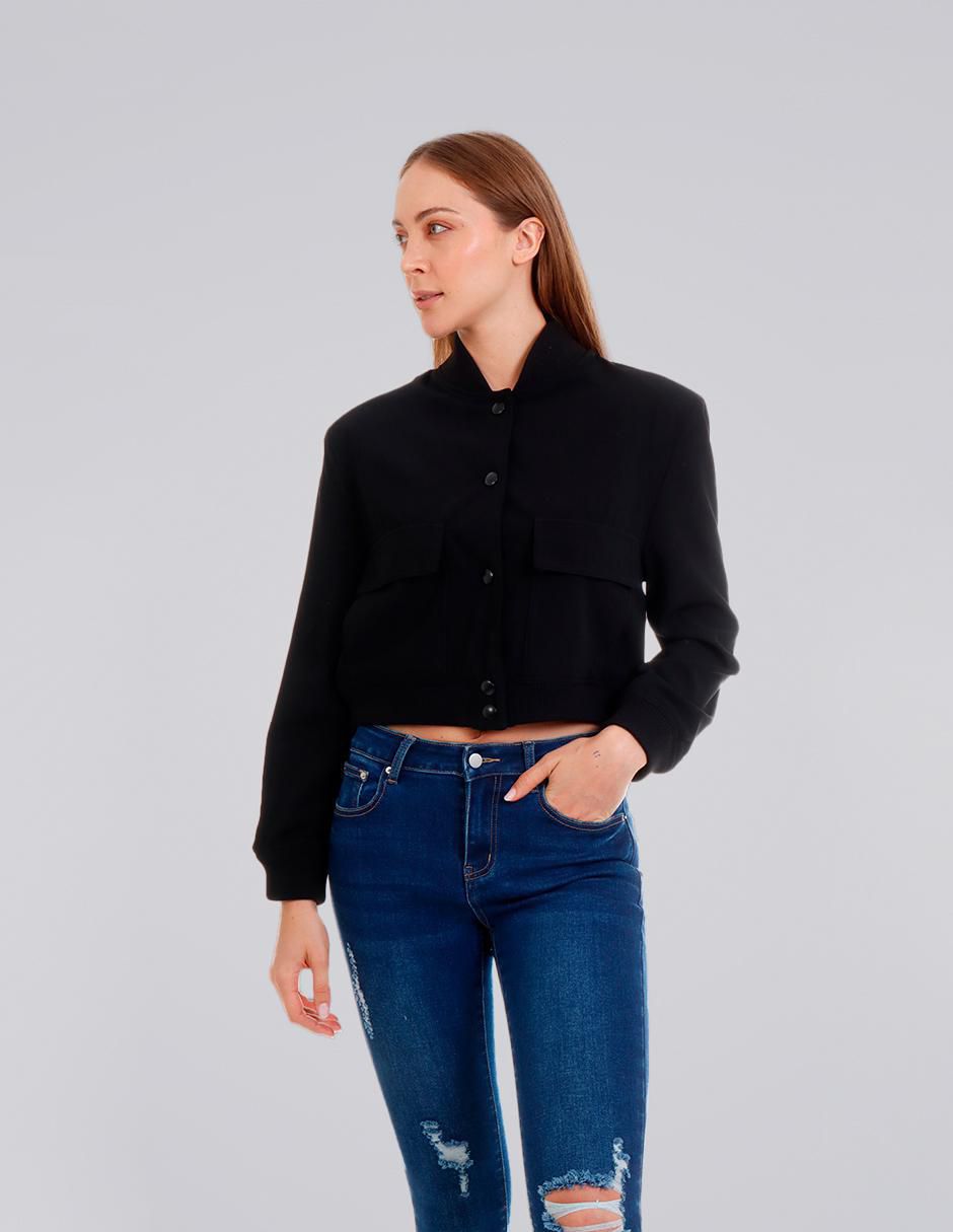 Chamarra casual impermeable para mujer