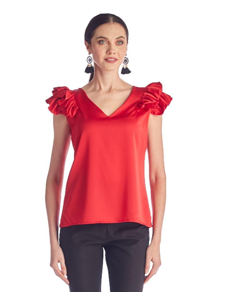Blusa manga corta para mujer