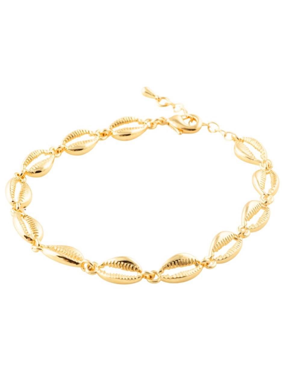 Pulsera Conchelia con acabado baño de oro 18 K 3