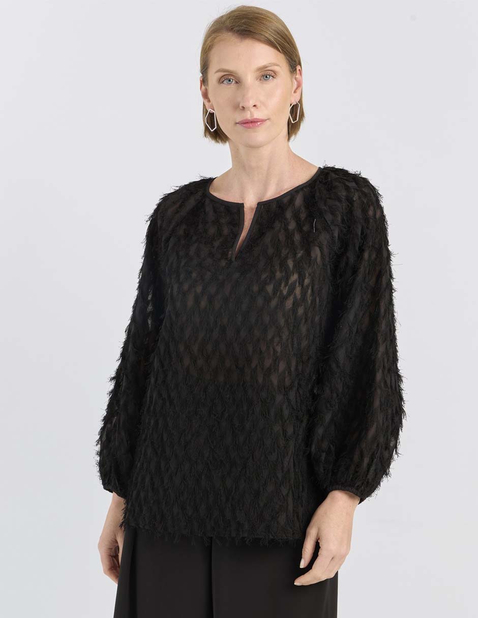 Blusa manga larga para mujer