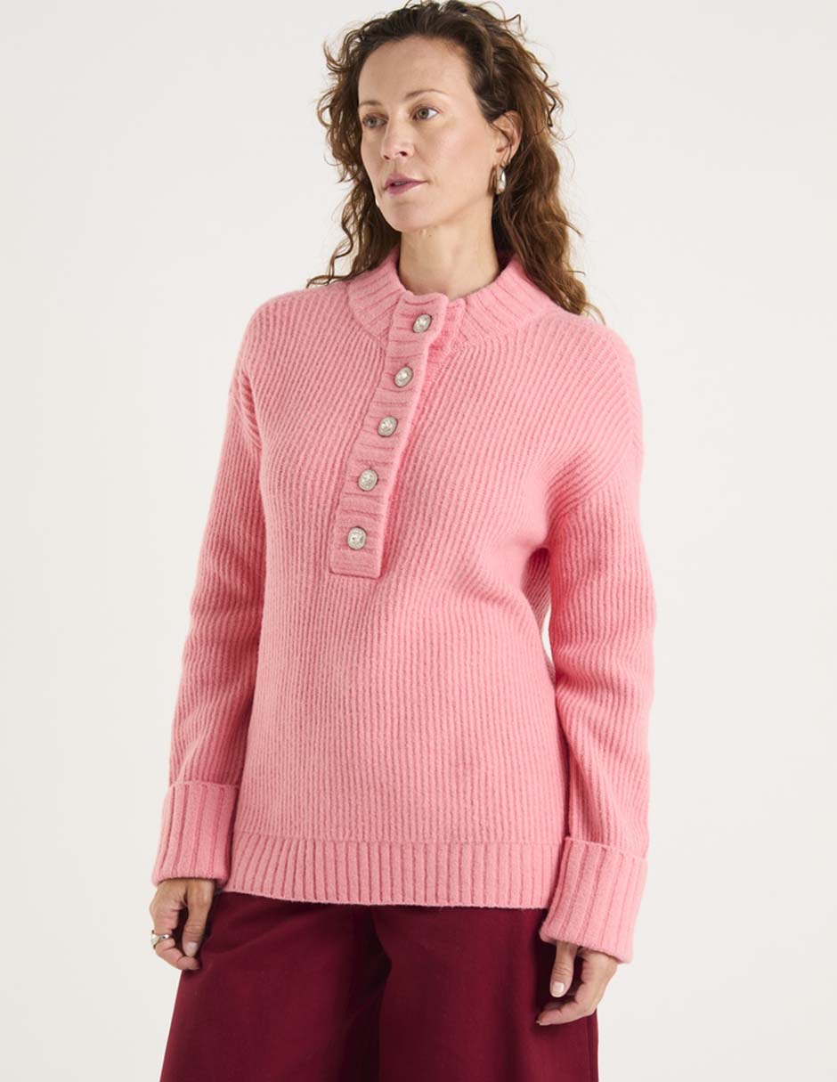 Suéter cuello redondo para mujer