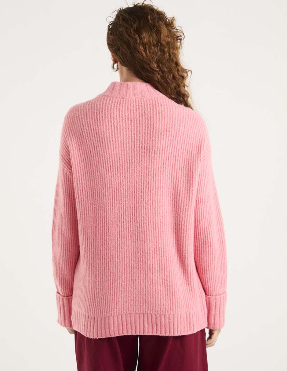 Suéter cuello redondo para mujer 2