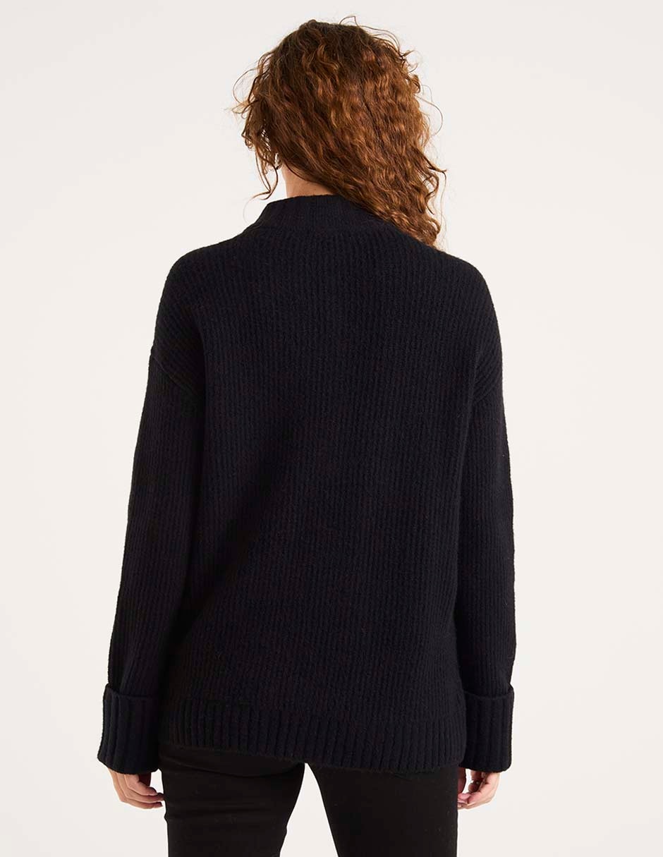 Suéter cuello redondo para mujer 2