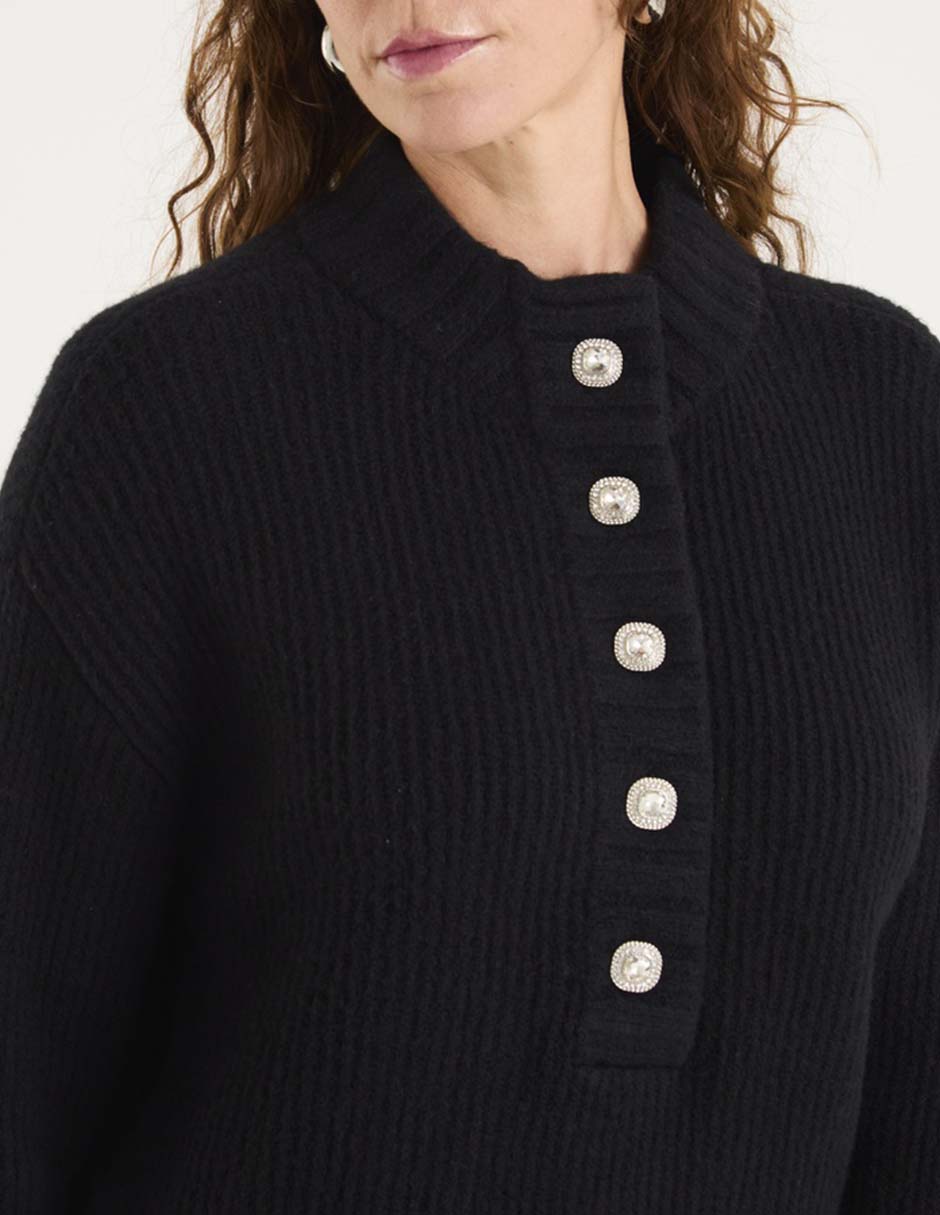 Suéter cuello redondo para mujer 4