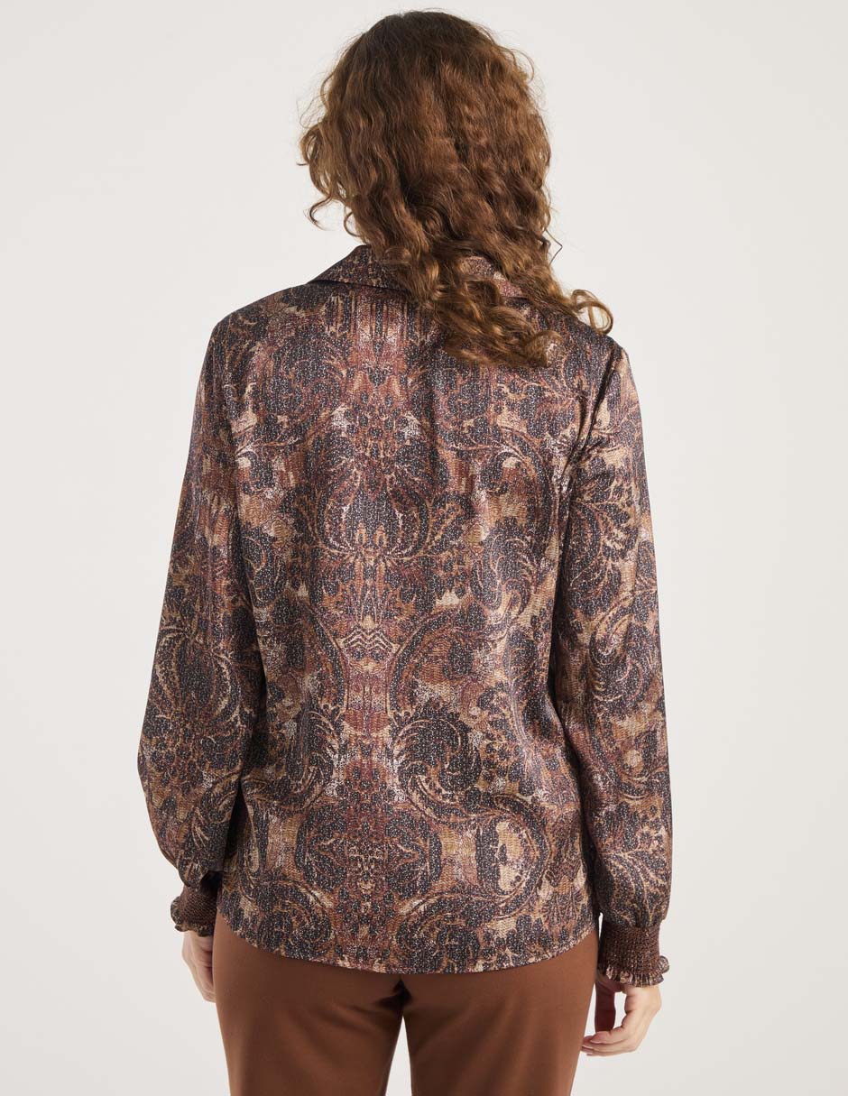 Blusa camisera manga larga para mujer 2