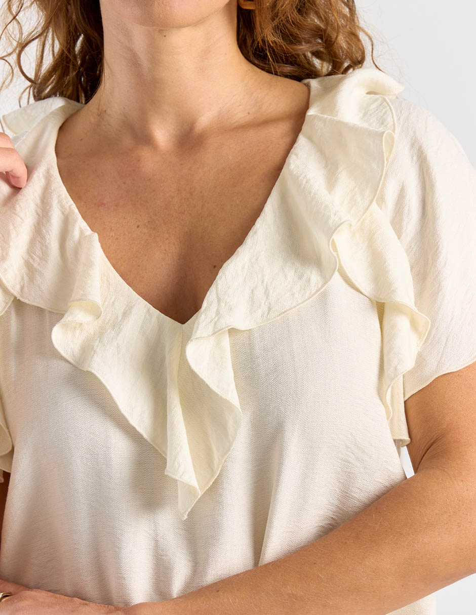 Blusa manga corta para mujer 4