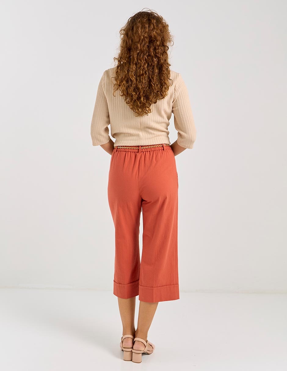 Pantalón capri regular para mujer 2