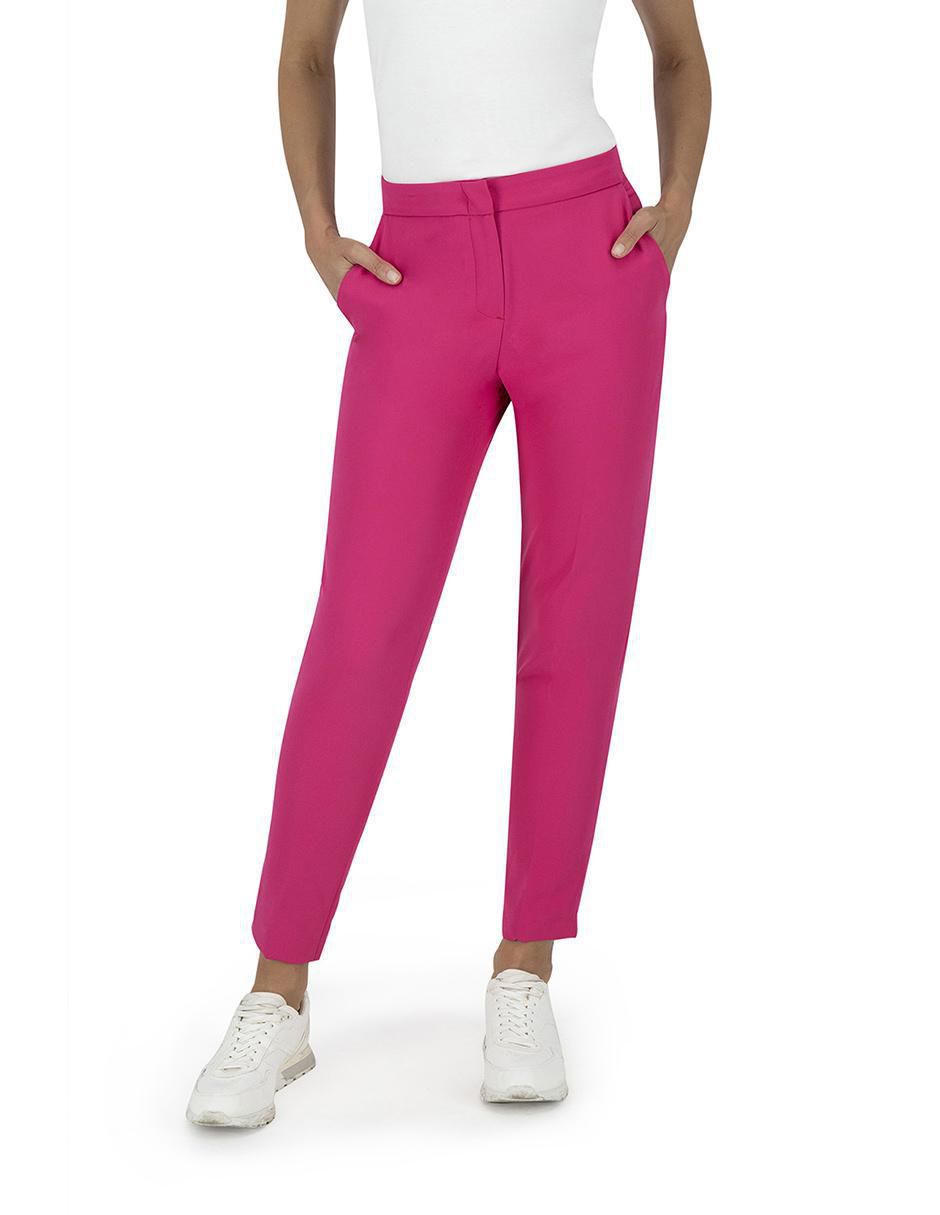 Pantalón de vestir ajustado para mujer