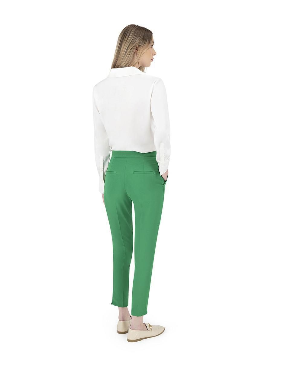 Pantalón de vestir ajustado para mujer 5