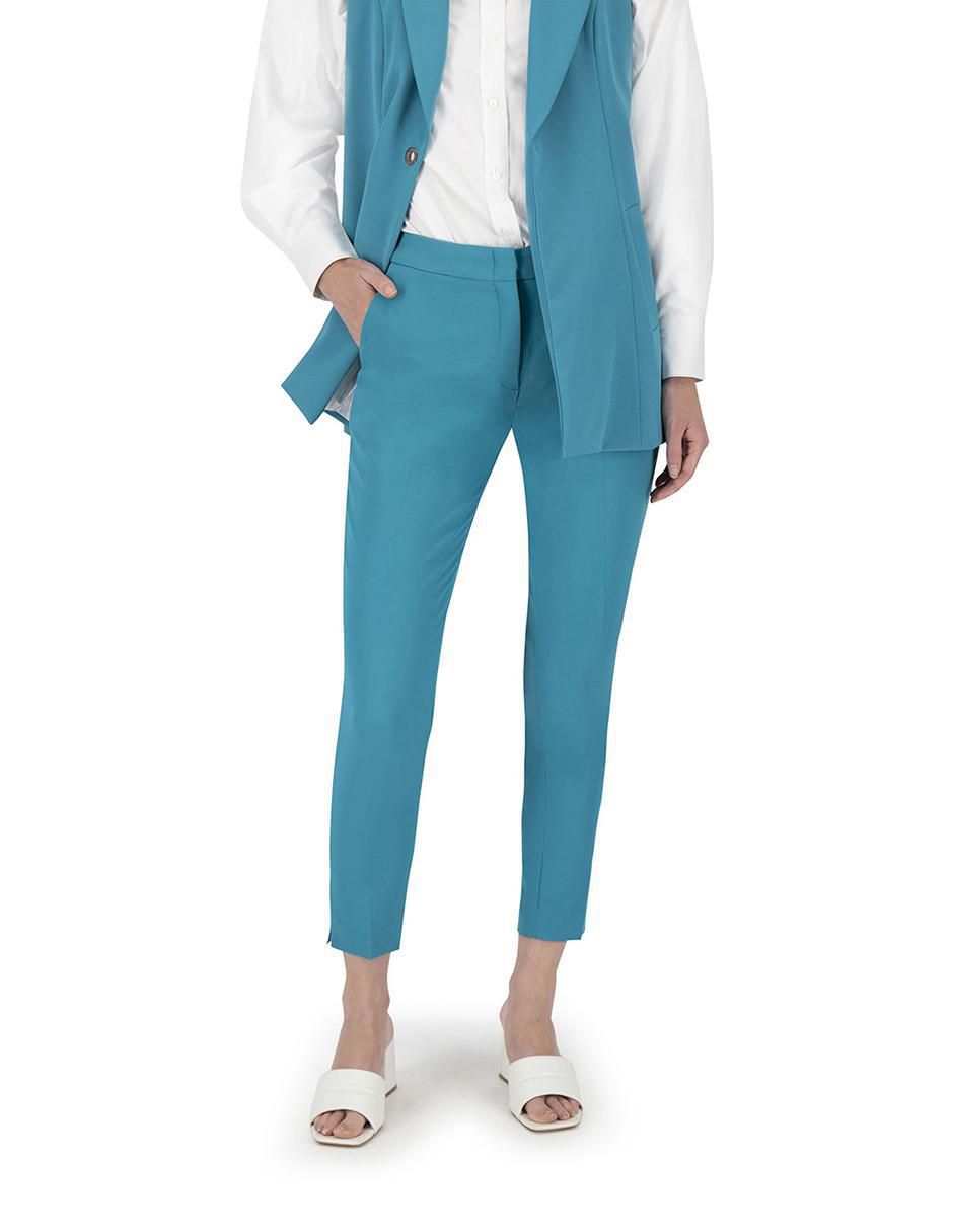 Pantalón de vestir ajustado para mujer