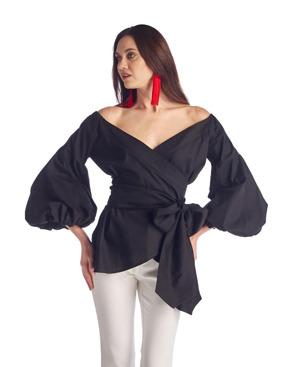 Blusa manga larga para mujer