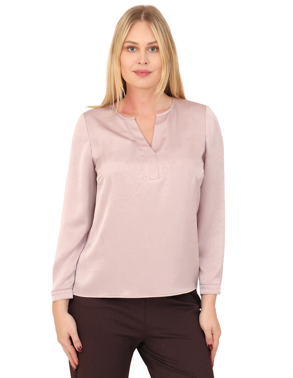 Blusa manga larga para mujer