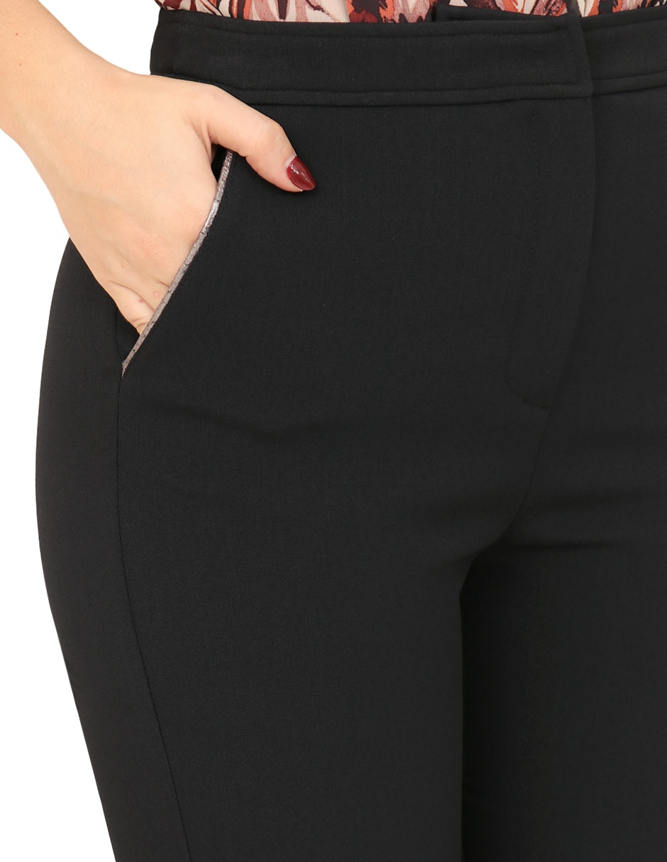 Pantalón regular slim para mujer 4