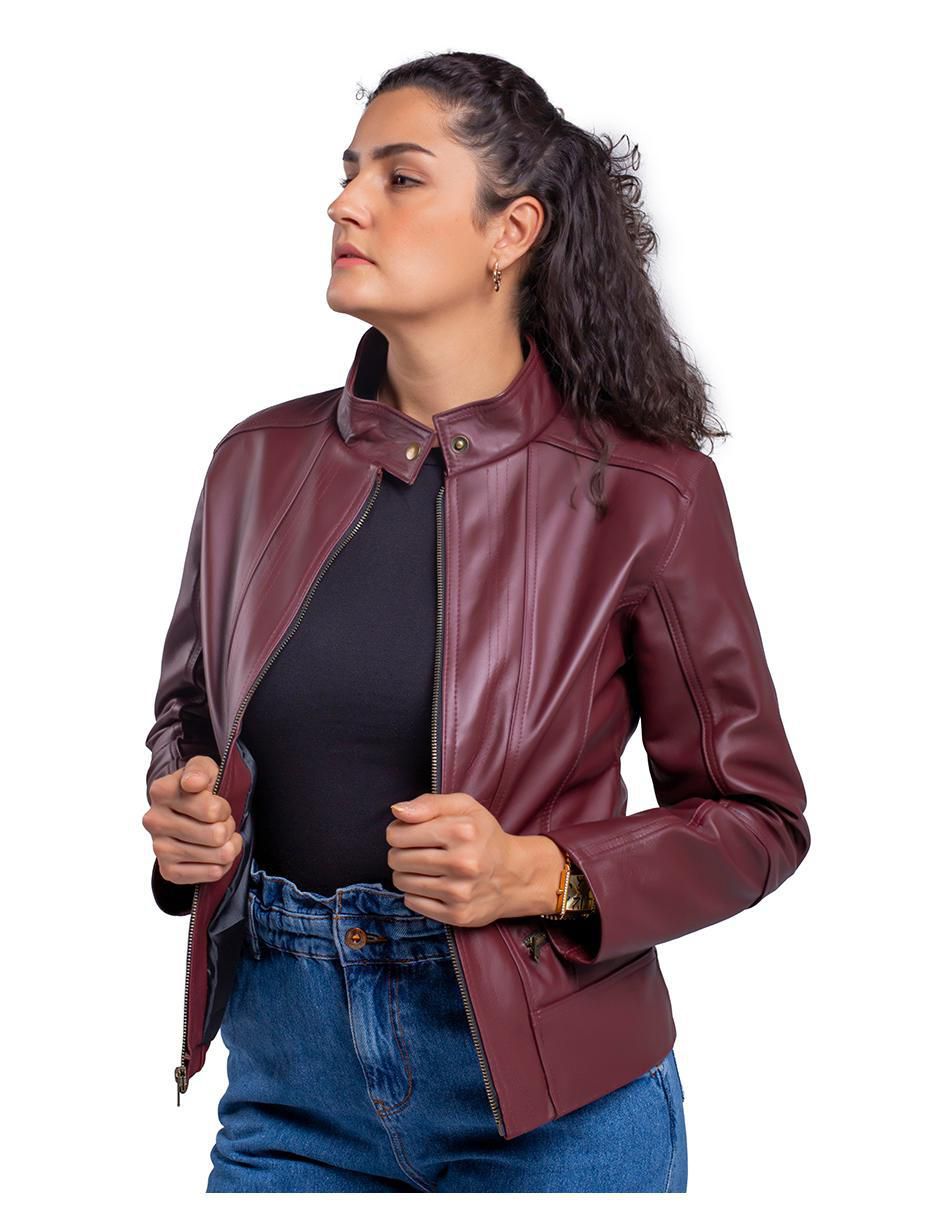 Chamarra de piel para mujer 4