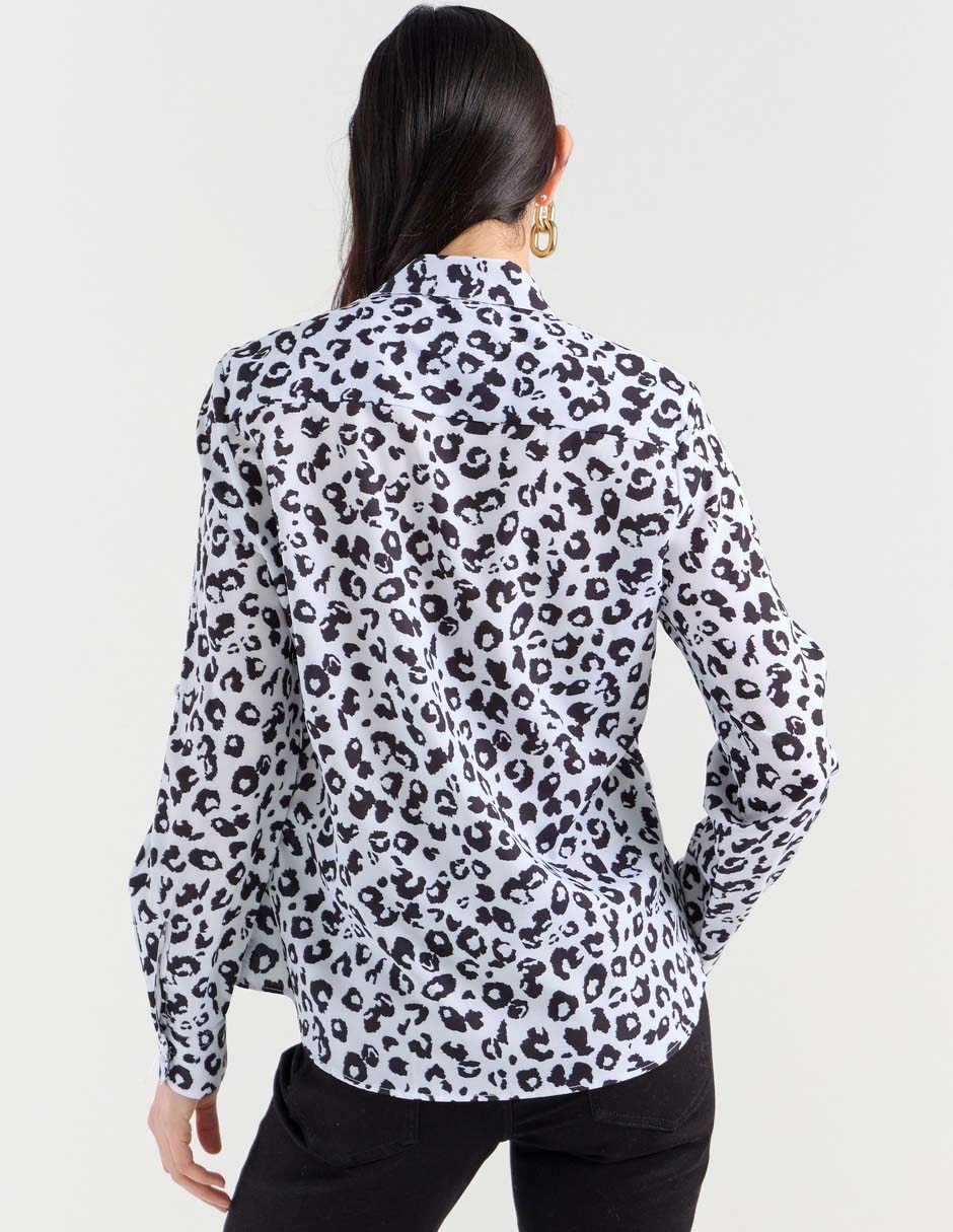 Blusa camisera manga larga para mujer 2