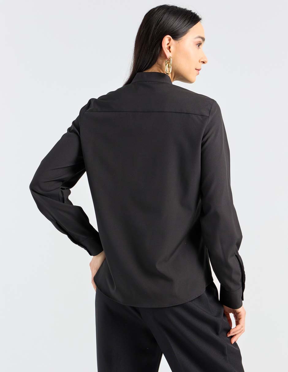 Blusa camisera manga larga para mujer 2