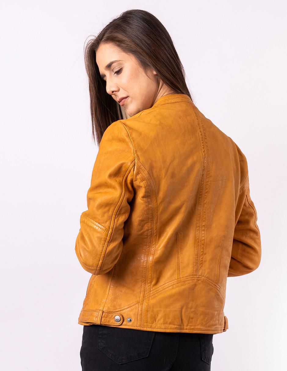 "chamarra" casual pelle royale donna no impermeable "de" piel "para mujer"