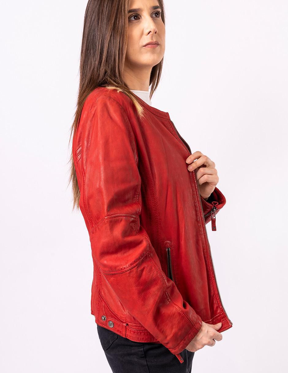 Chamarra casual Donna de piel para mujer 2