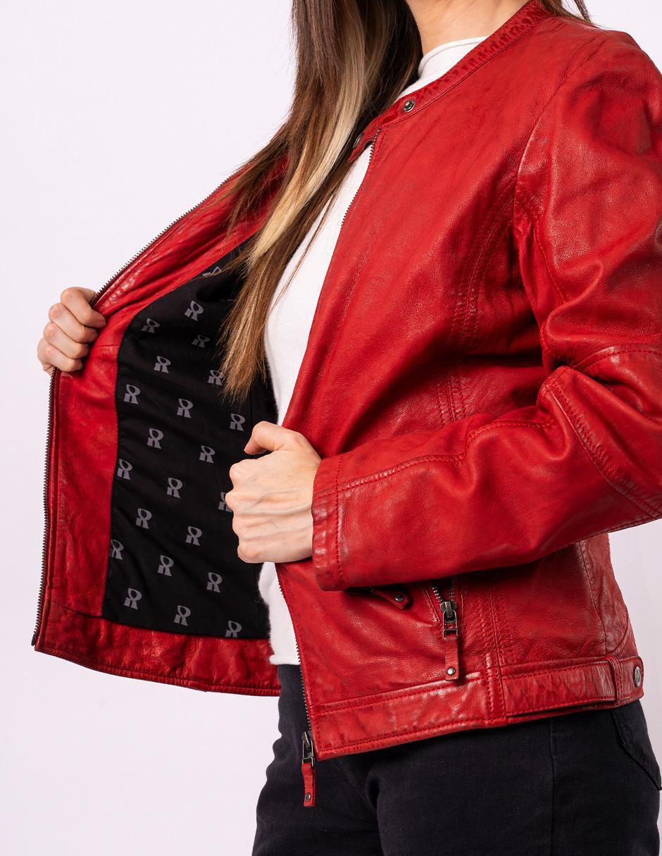 Chamarra casual Donna de piel para mujer 3